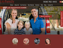 Tablet Screenshot of lifefamilydentistry.com